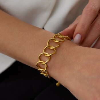 22 Ayar Sıralı Halka Bileklik - C.sümer