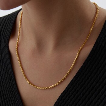 22 Ayar Venedik Küp Zincir - Taç (1)