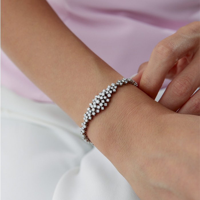 2.40 Karat Flower Pırlanta Bileklik - Siempre