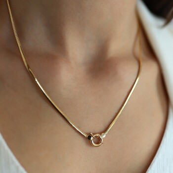 2.50 mm Gemici Kilit Balık Sırtı Zincir - Midas