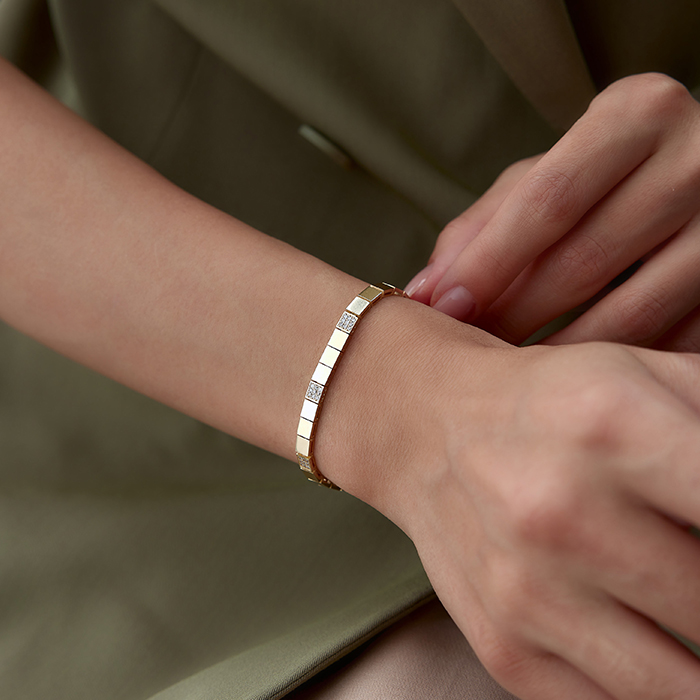 3 e 1 Taşlı Square Bileklik - Rayna