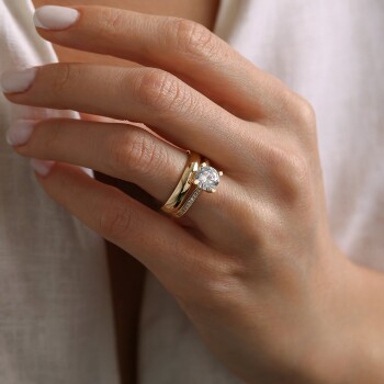 3.00 mm Alyans Tektaş Yüzük - Oragold Orhan