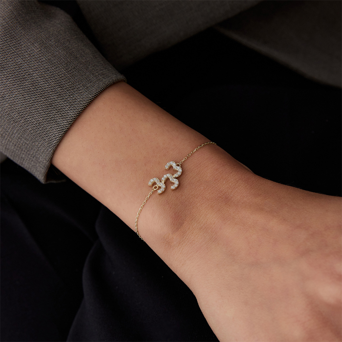 333 Taşlı Manifest Bileklik - Tuana (1)