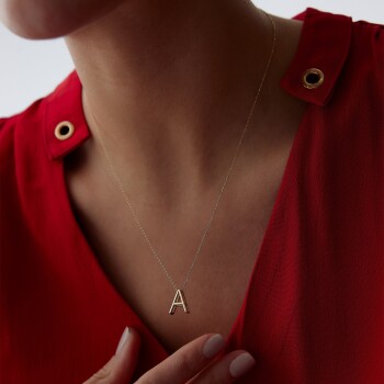 3D Düz Harf Kolye - Rayna (1)