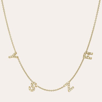 4 harf Taşlı Kolye - Özkonak (1)