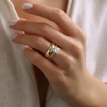 4.00 mm Alyans Tektaş Yüzük - Oragold Orhan (1)