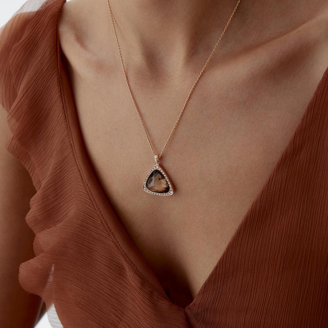 4.00 Ct Lustre Pırlanta Kolye - 3