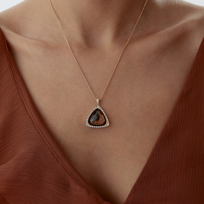 4.00 Karat Lustre Pırlanta Kolye - 1