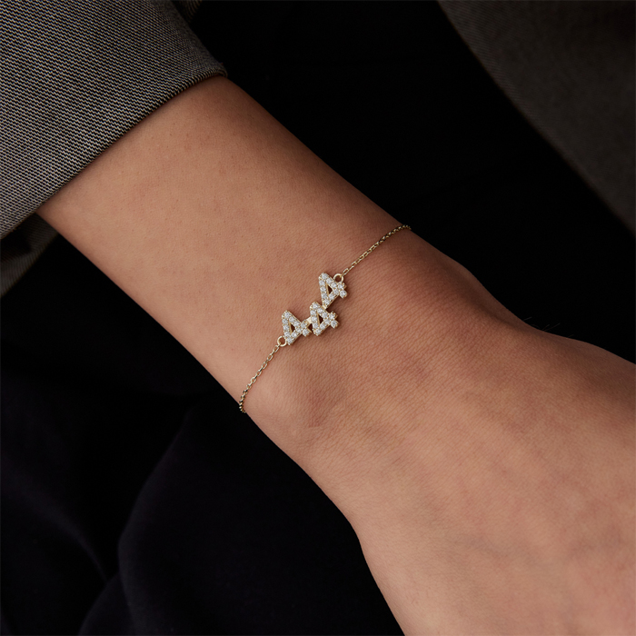 444 Taşlı Manifest Bileklik - Tuana (1)