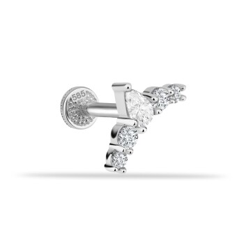 5 Taşlı Minimal Tragus Piercing - Dianora (1)