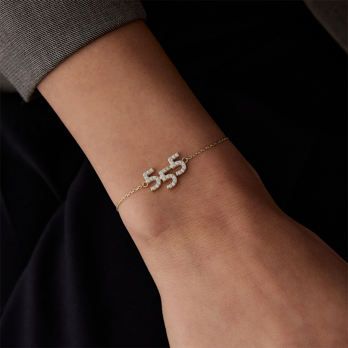 555 Taşlı Manifest Bileklik - Tuana (1)