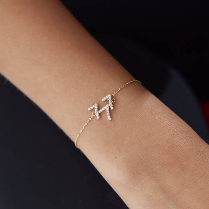 777 Taşlı Manifest Bileklik - 1