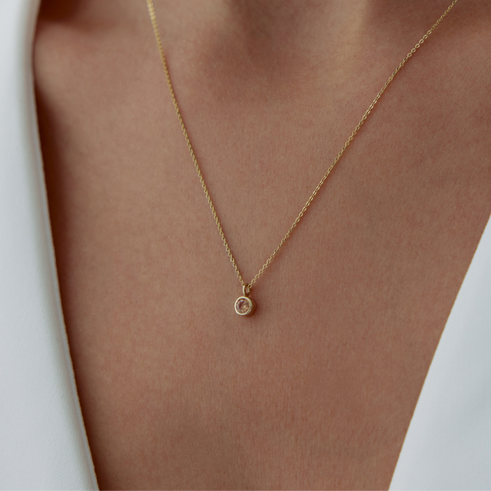 Akrep Burcu Citrine Kolye - Simoro (1)