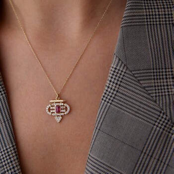 Alice Renkli Taşlı Kolye - Rayna (1)