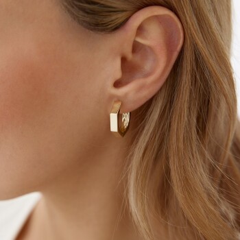 Altıgen J Küpe - Rayna (1)