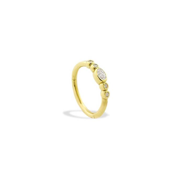 Alttan Beş Taşlı Helix Piercing - 1