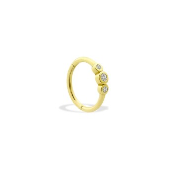 Alttan Üç Taşlı Helix Piercing - 1