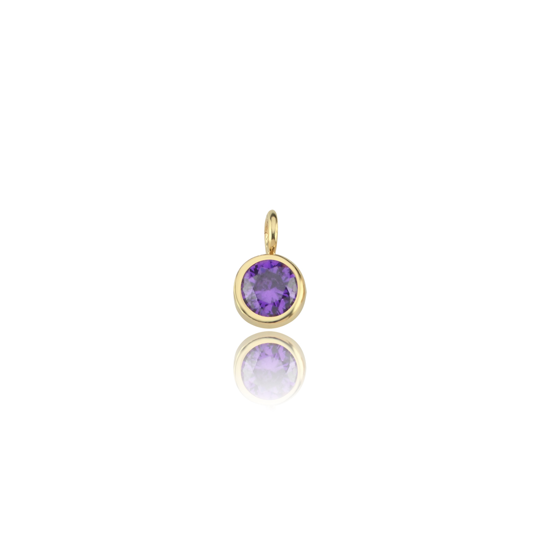 Amethyst Doğum Taşı Charm - 1