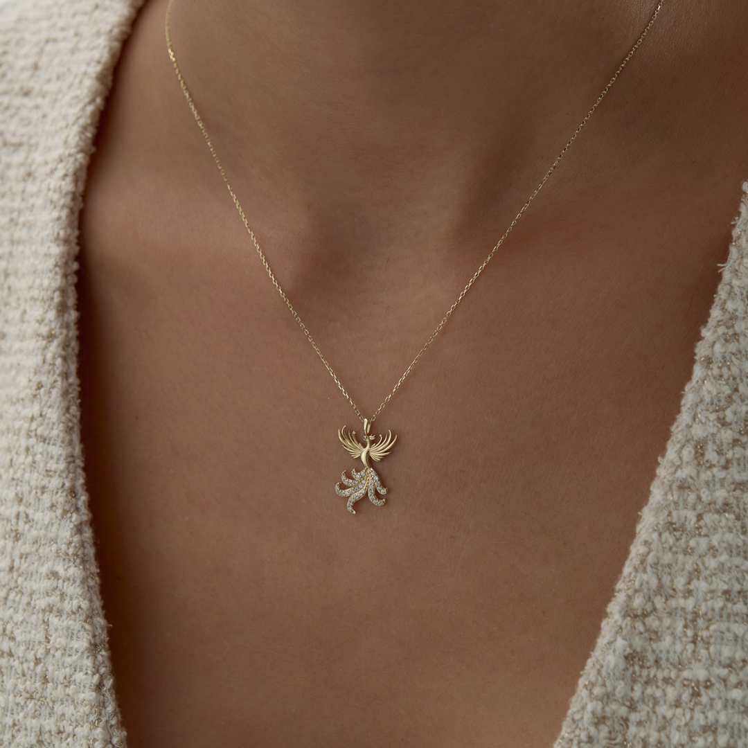 Anka Kuşu Görünüm Kolye - 2