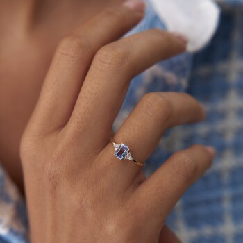 Aqua Baget Yüzük - Rayna