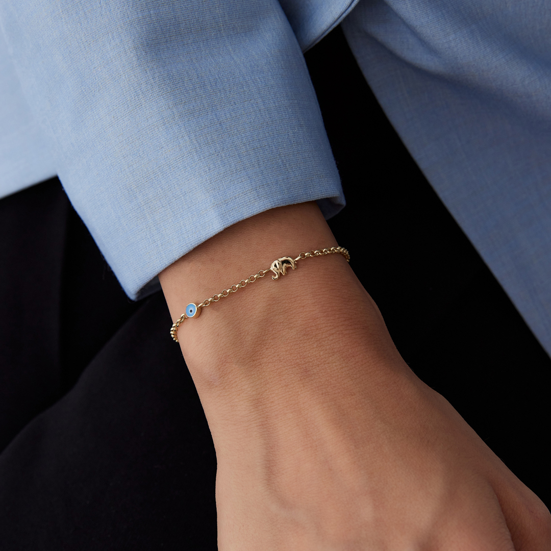 Aqua Gözlü Fil Bileklik - 2