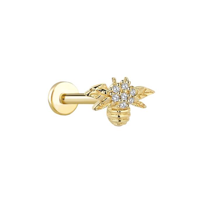 Arı Taşlı Tragus Piercing - 1