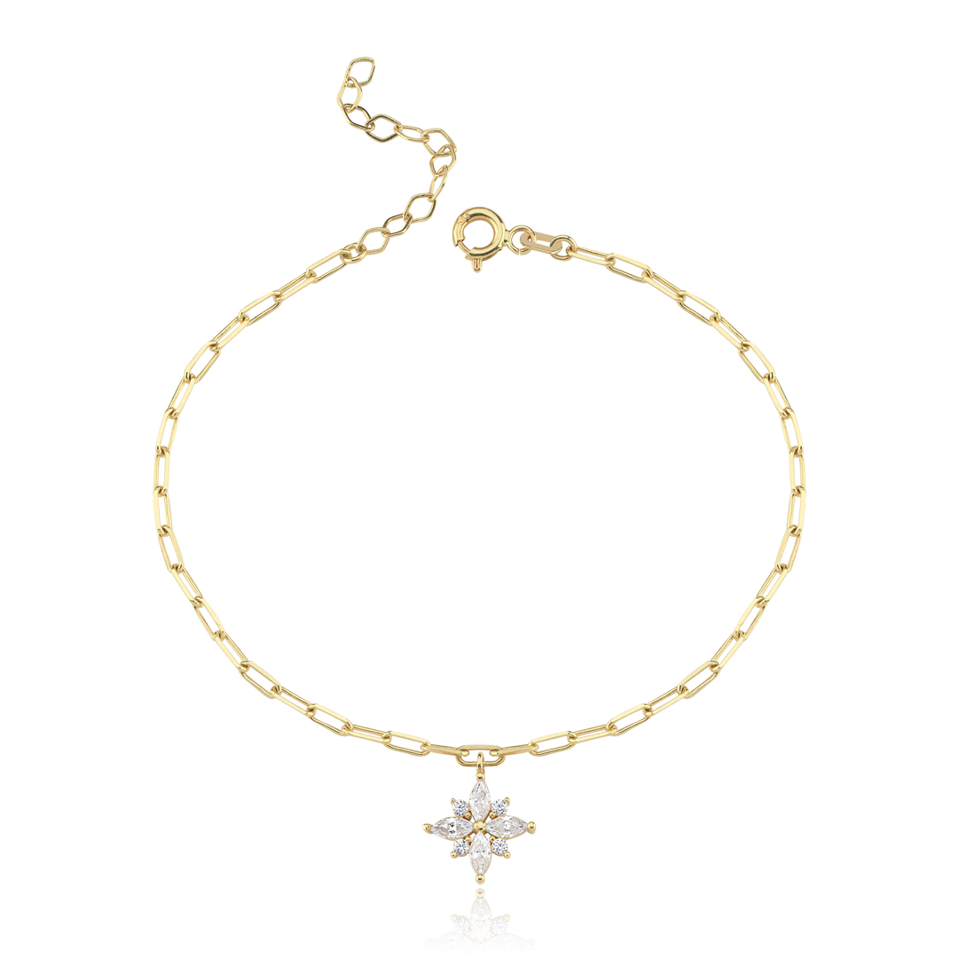 Aşk Çiçeği Ataç Altın Bileklik - 1