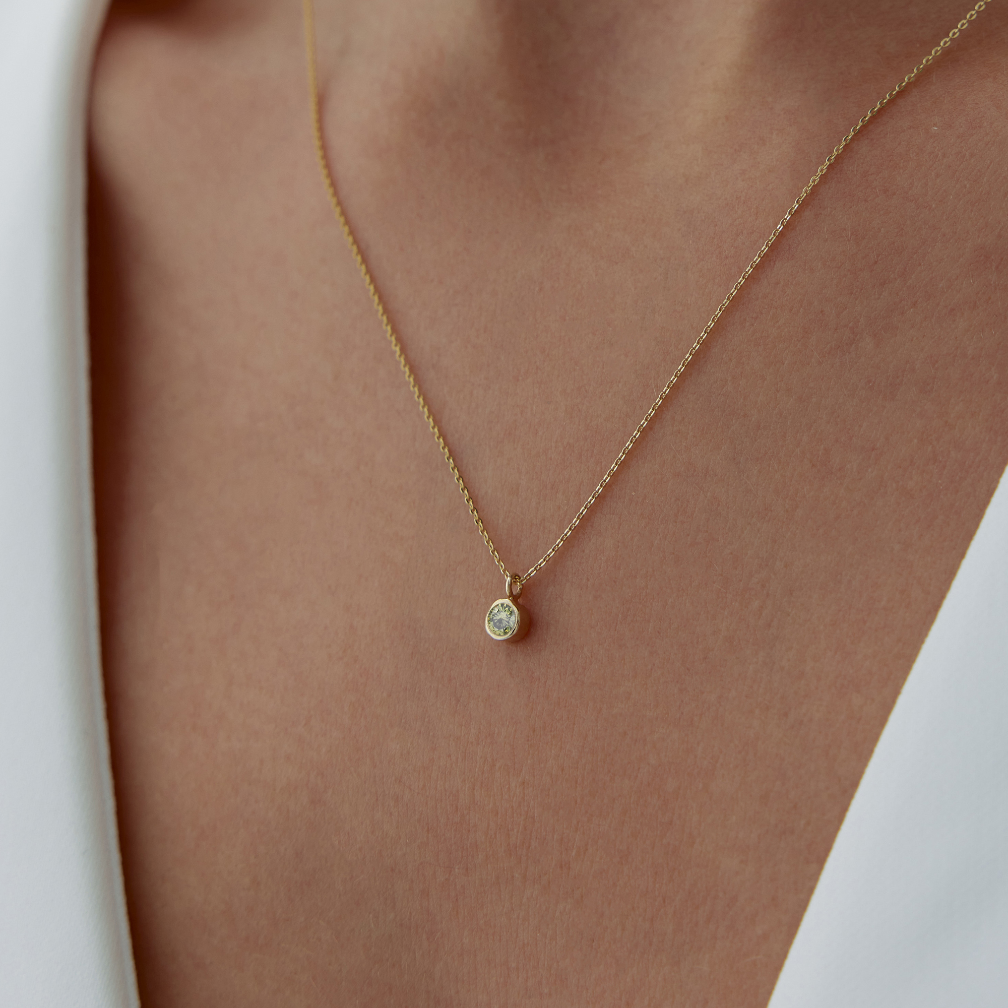 Aslan Burcu Peridot Kolye - Simoro (1)