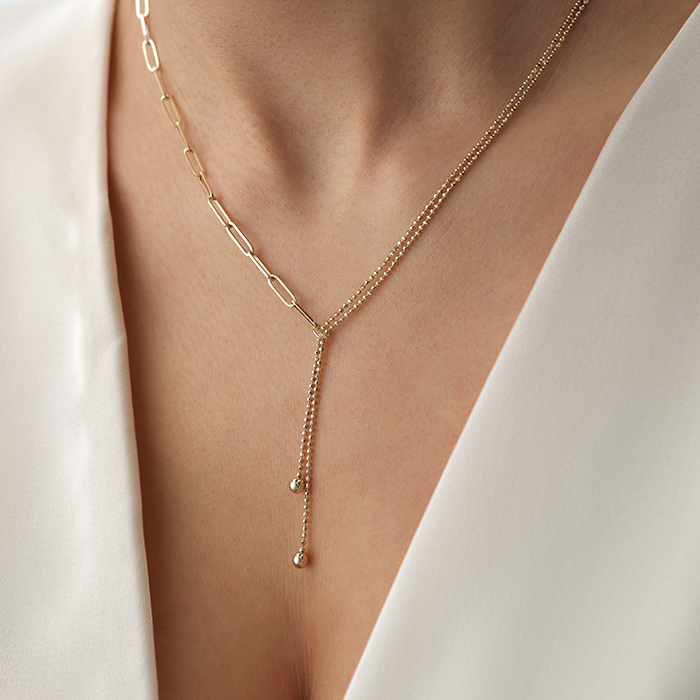 Ataç & Top Zincir Y Form Zincir Altın Kolye - Ahmet Özcan (1)