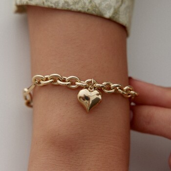 Ataçlı Bombe Kalpli Bileklik - Reha (1)