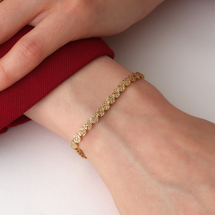 Aurelia Işıltı Altın Bileklik - Şant