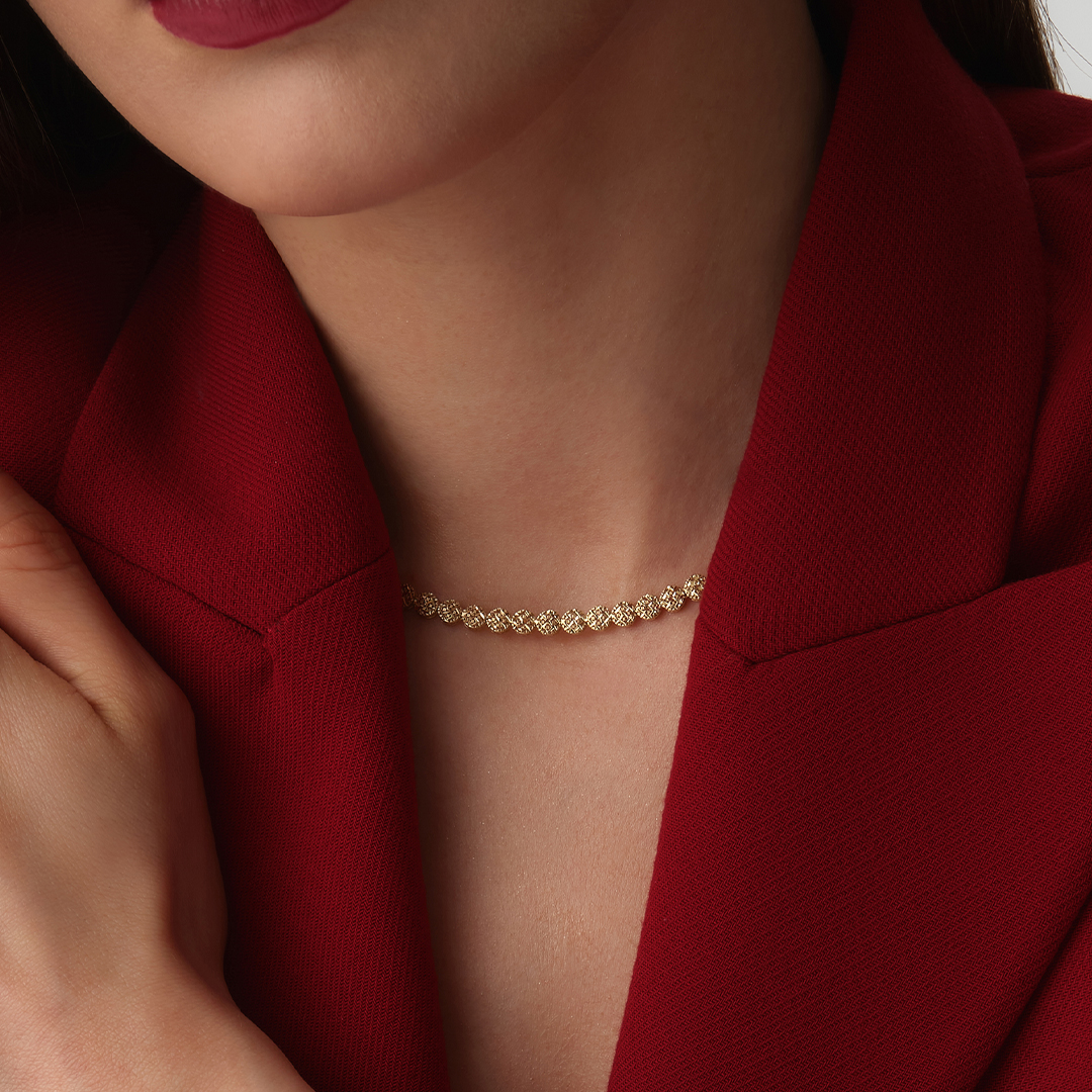 Aurelia Işıltı Altın Kolye - 1