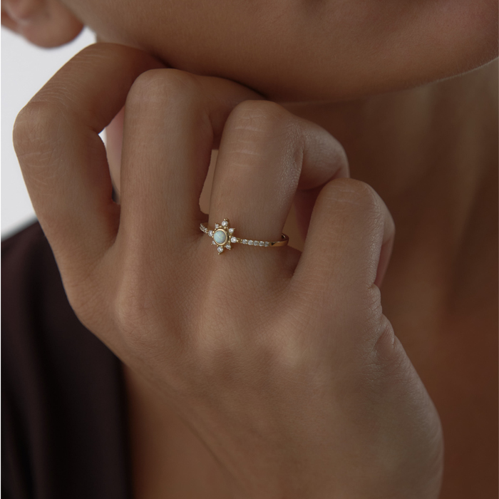 Ay Taşlı Prenses Yüzük - MİST (1)