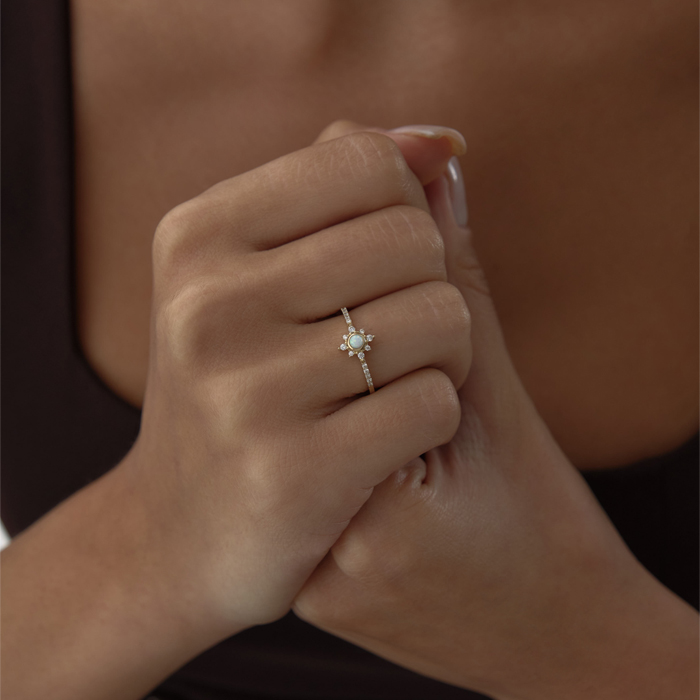 Ay Taşlı Prenses Yüzük - 3