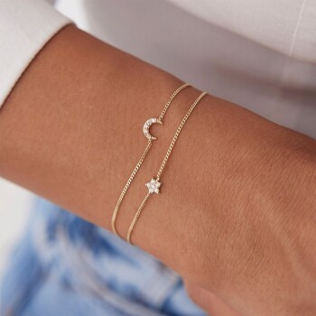 Ay ve Yıldız İkili Bileklik - Rayna