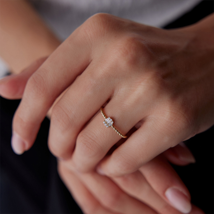 Baget Burgu Yüzük - LUYS