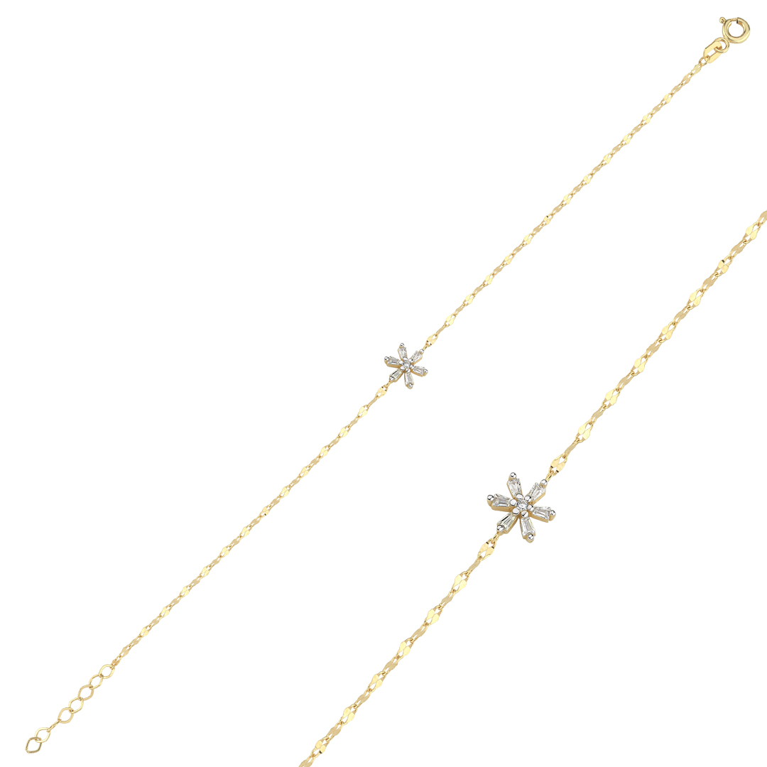 Baget Çiçek Bumerang Bileklik - 1