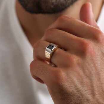 Baget Kesim Şövalye Erkek Yüzük - Koçak (1)