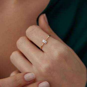 Baget Kesim Triplex Yüzük - 1