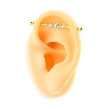 Baget Taşlı Köprü Piercing - Dianora (1)