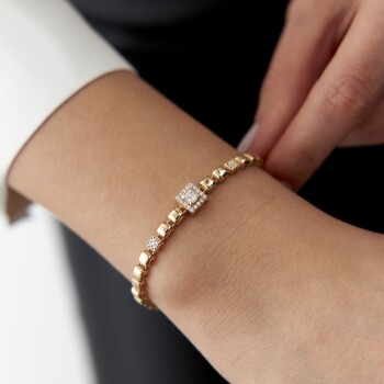 Baget Taşlı Küp Bileklik - Özer