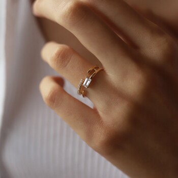 Baget Taşlı Yüzük - Alen