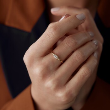 Bagetli Katman Yüzük - Alen