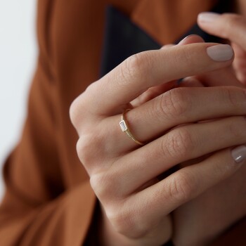 Bagetli Katman Yüzük - Alen (1)