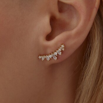 Bagetli Örüntü Küpe - Garo