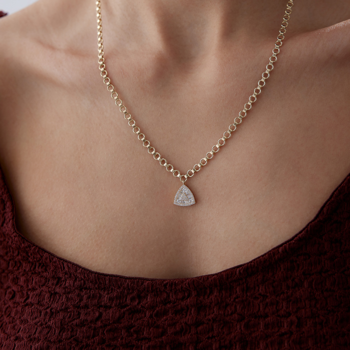 Bagetli Triangle Kolye - Rayna