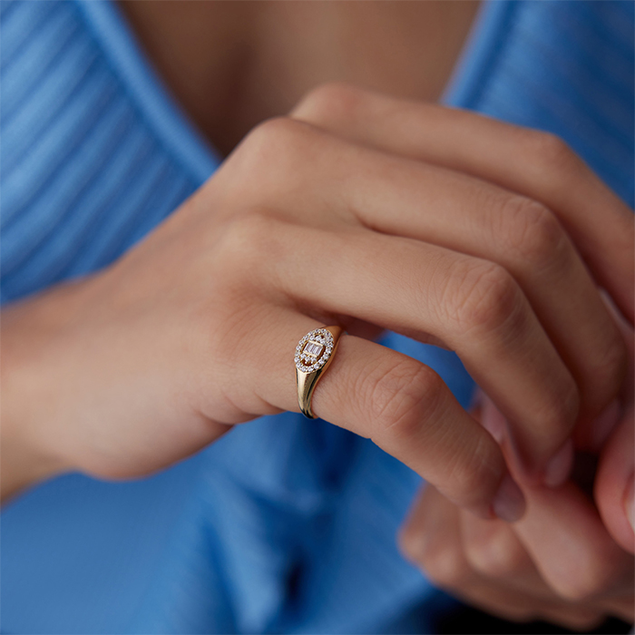 Bagetli ve Taşlı Şovalye Yüzük - LUYS (1)