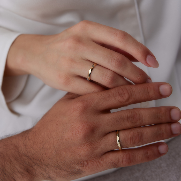 Bakla Çift Alyans - Tülay Alyans