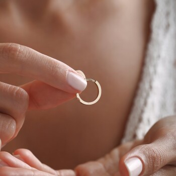 Bakla Sıra Taşlı Küpe - 3