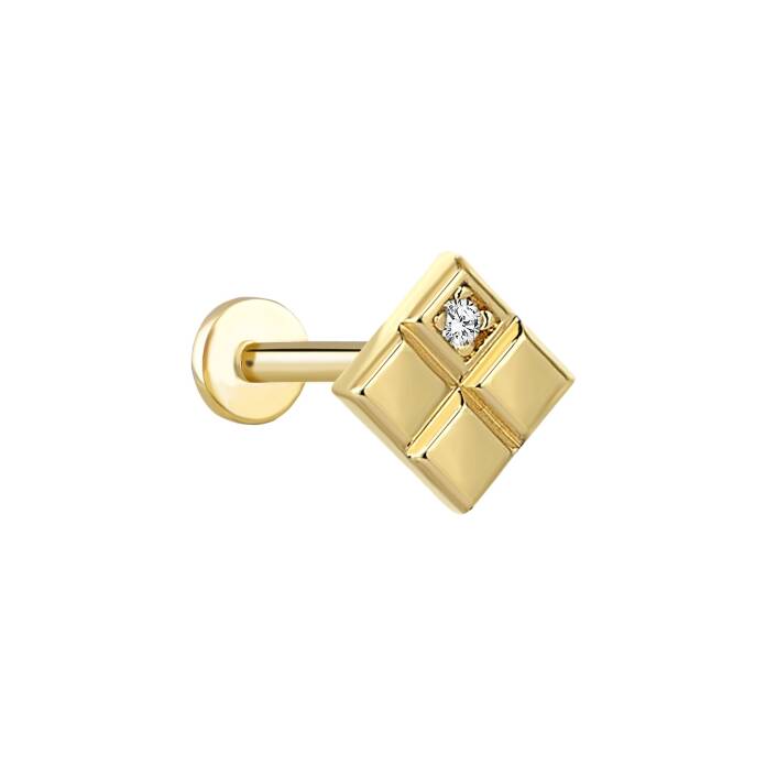 Baklava Taşlı Tragus Piercing - 1